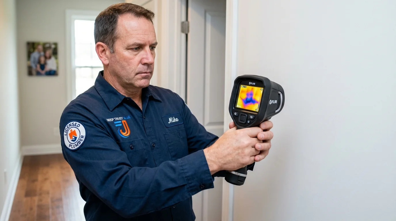 Thermal imaging leak detection by Johns Plumbing LLC in Rio Rancho