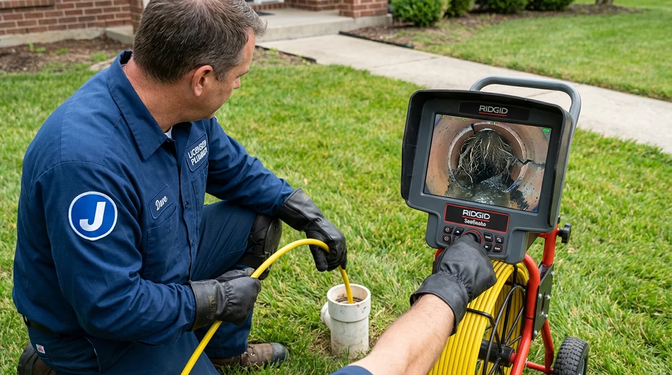 Sewer camera inspection being performed by Johns Plumbing LLC in Rio Rancho